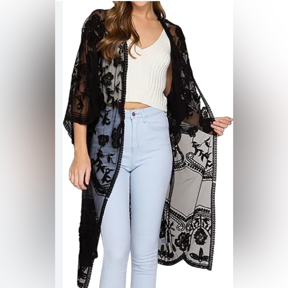 White birch Crochet cardigan